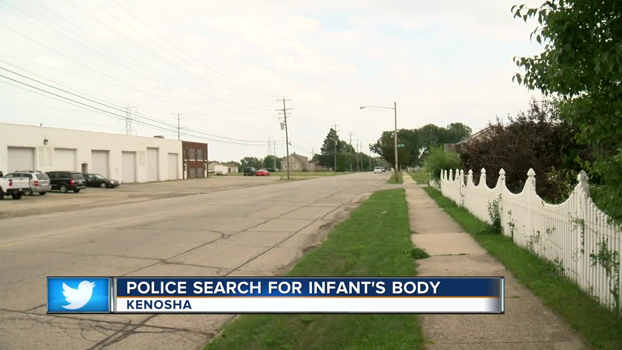 Police search for an infant's body in Kenosha