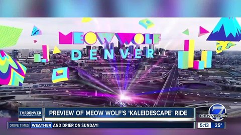 Meow Wolf's 'Kaleidoscape' art ride debuts at Elitch Gardens