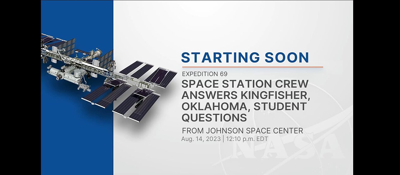 Expedition 69 Space Station Crew Answers Kingfisher, Oklahoma, Student Questions - Aug / 19/ 2023