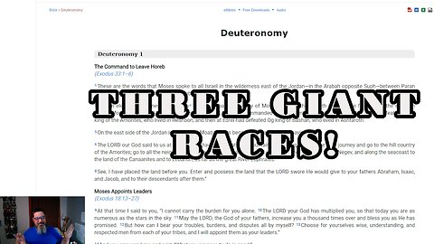 Establishing the History of a People, and Proof of Giants Deuteronomy 1-3