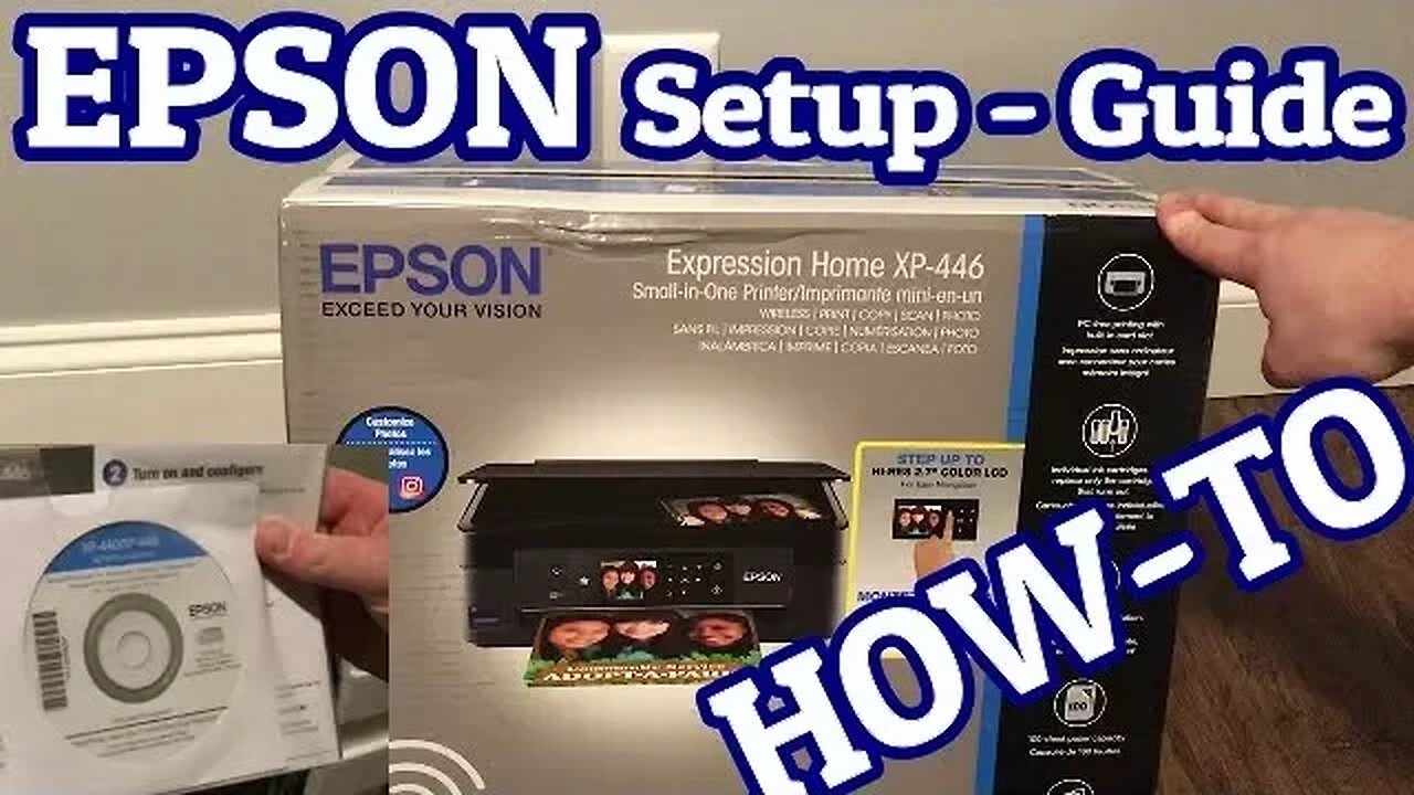 Unboxing and Setup Wireless print for the Epson Home Expression XP-440