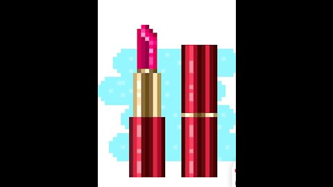 Pixel Art Game colouring lipsticks