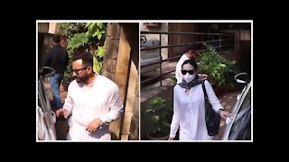 Saif Ali Khan and Karisma Kapoor Spotted in Bandra | SpotboyE