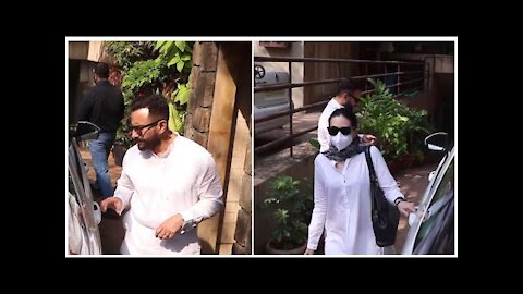 Saif Ali Khan and Karisma Kapoor Spotted in Bandra | SpotboyE