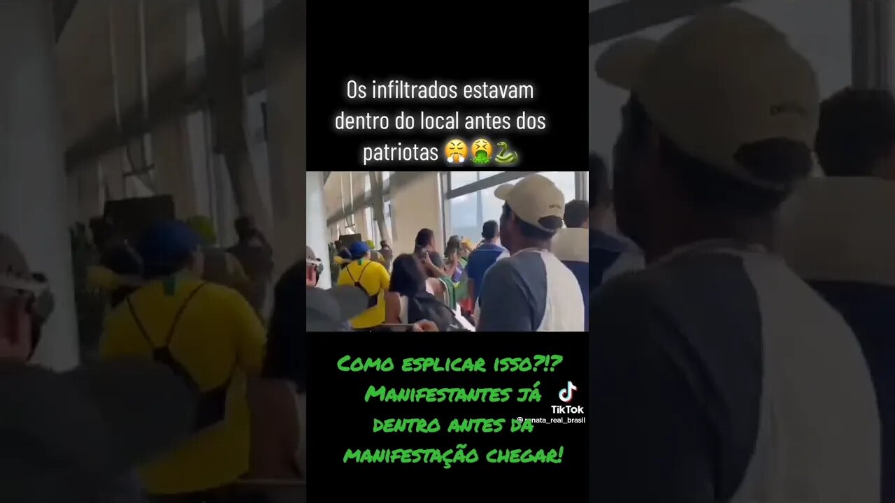 INFILTRADO DENTRO, ANTES DA MANIFESTAÇÃO CHEGAR! Se escreve no canal #brasil #patriots #shortvideo