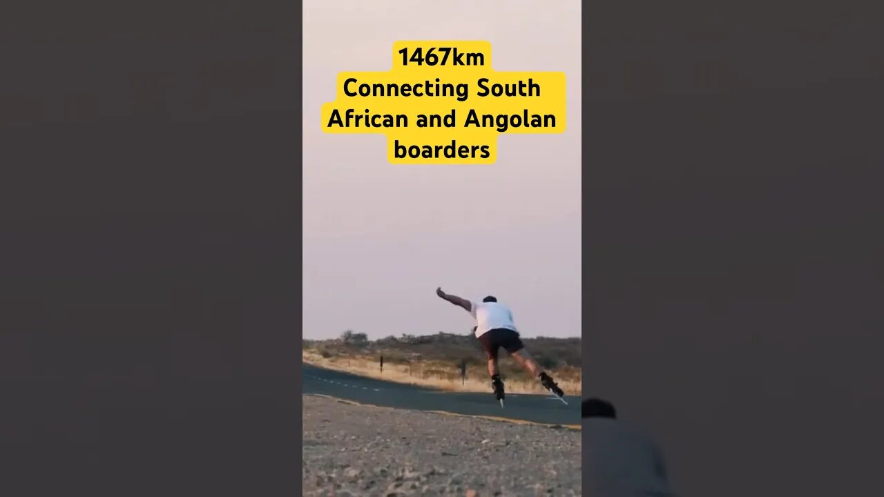 Inline Skating in the Namibian Desert #skating #rollerblading
