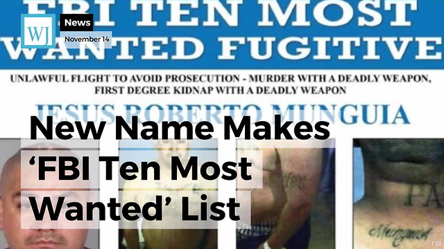 New Name Makes ‘FBI Ten Most Wanted’ List