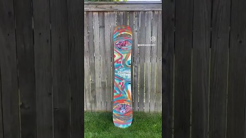 Repainting a Never Summer Snowboard