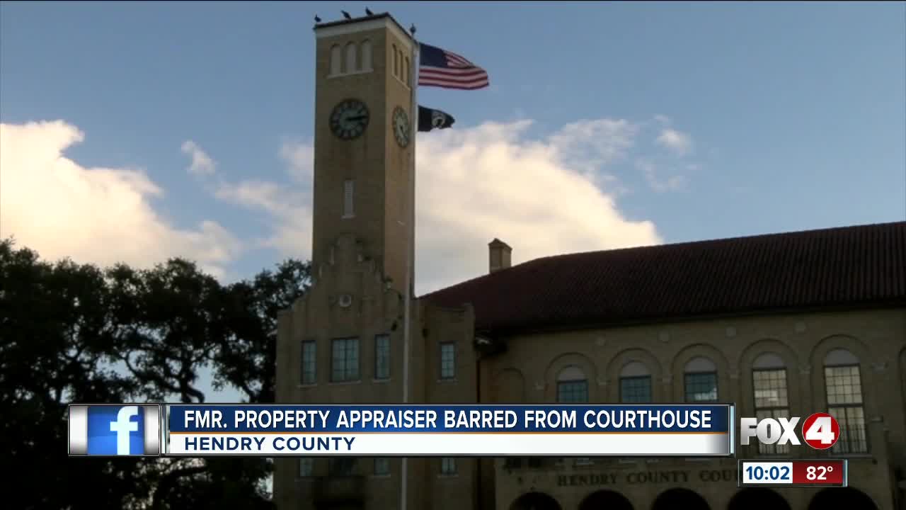 Former property appraiser trespassed from court house