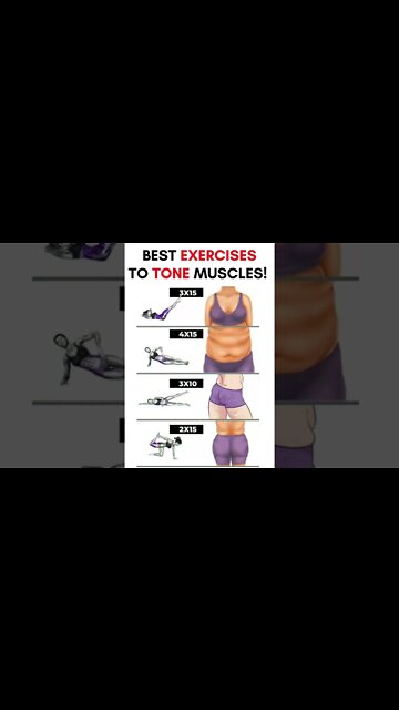 Try these best exercises to tone your muscles | Tone your muscles #shorts