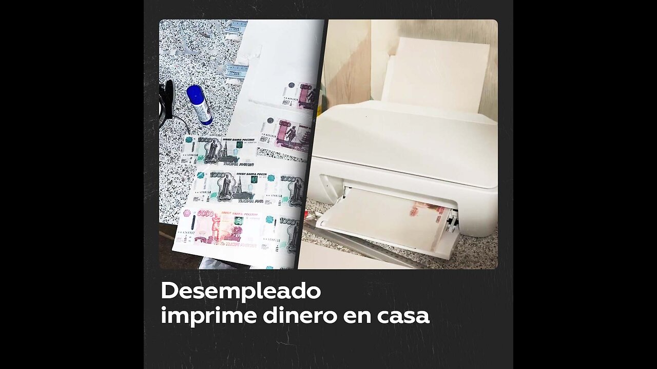 Un desempleado empieza a imprimir dinero en Rusia