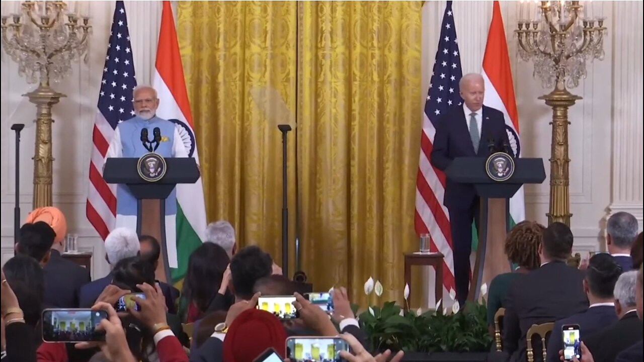 Indian pm Narendra Modi & Us President Joe Biden