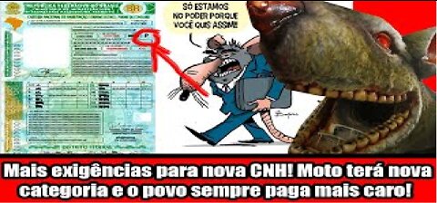 Mais exigências para nova CNH! Moto terá nova categoria e o povo sempre paga mais caro