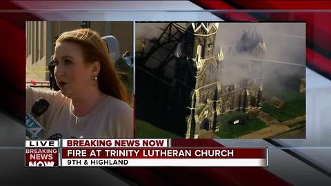 MATC Employees Witness Early Stages of Church Fire