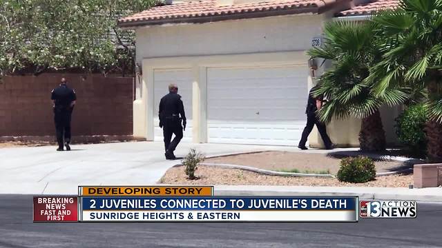 2 juveniles arrested in connection to juvenile's death