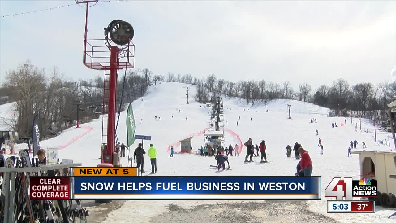 Snow helps fuel business in Weston