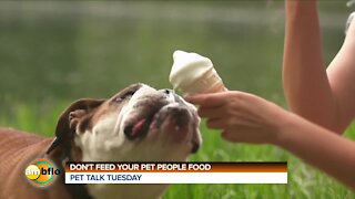 PET TALK TUESDAY - DON'T FEED YOUR PET PEOPLE FOOD