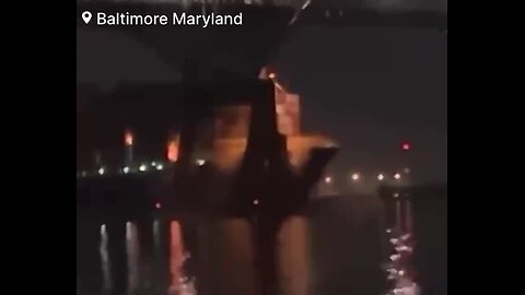 Large Container Ship Collides with Baltimore’s Key Bridge, Multiple Cars and People May Be in the Water