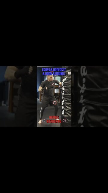 Heroes Training Center | Kickboxing "How To Double Up" Cross & Hook & Uppercut & Round 1 | #Shorts