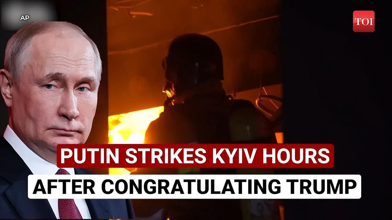 Putin’s Biggest-Ever Attack On Kyiv; War Sirens Blare For 10 Hours, Residents Rush To Shelters