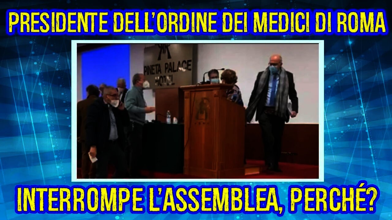 Guardate cosa è successo all'assemblea dell'Ordine dei medici...