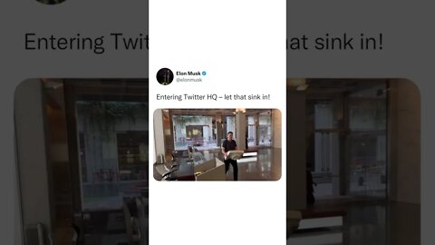 Elon Musk Enters Twitter Headquarters