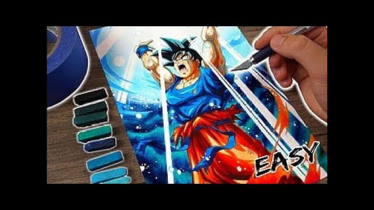 How to draw Goku ( Ultra instinct ) | Goku Ultra instict step by step | easy tutorial #shorts