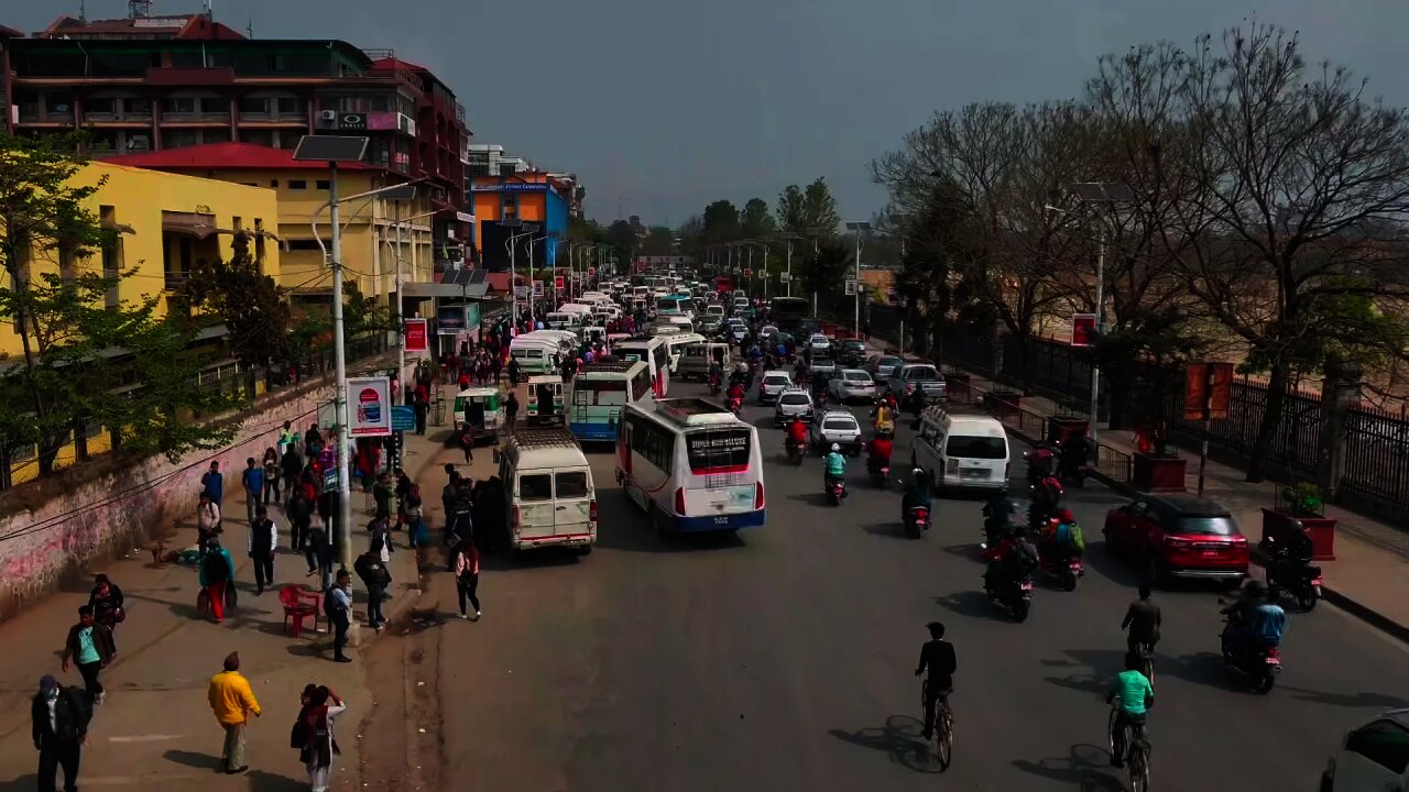 Nepal: Kathmandu City Road Time-Lapse - 2021 Full 4K