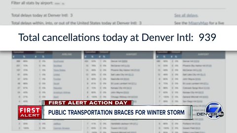 Flights canceled at DIA Wednesday