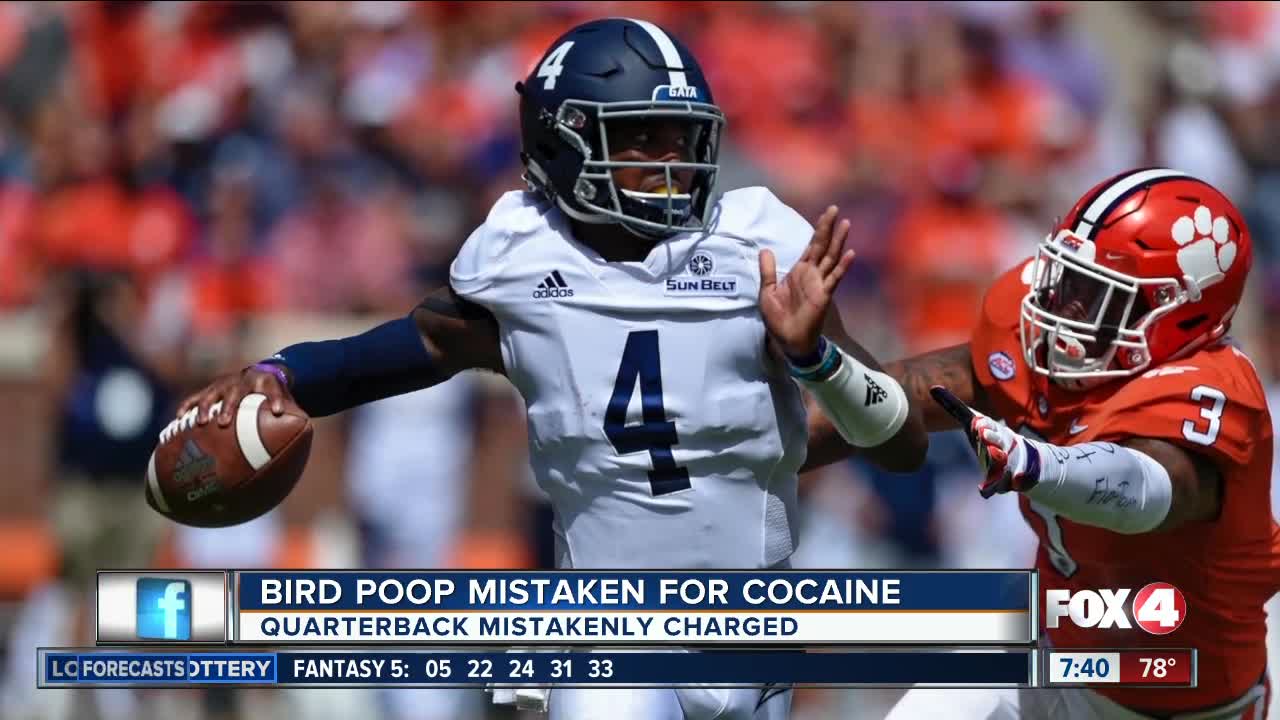 Bird poop on football player's car mistaken for cocaine