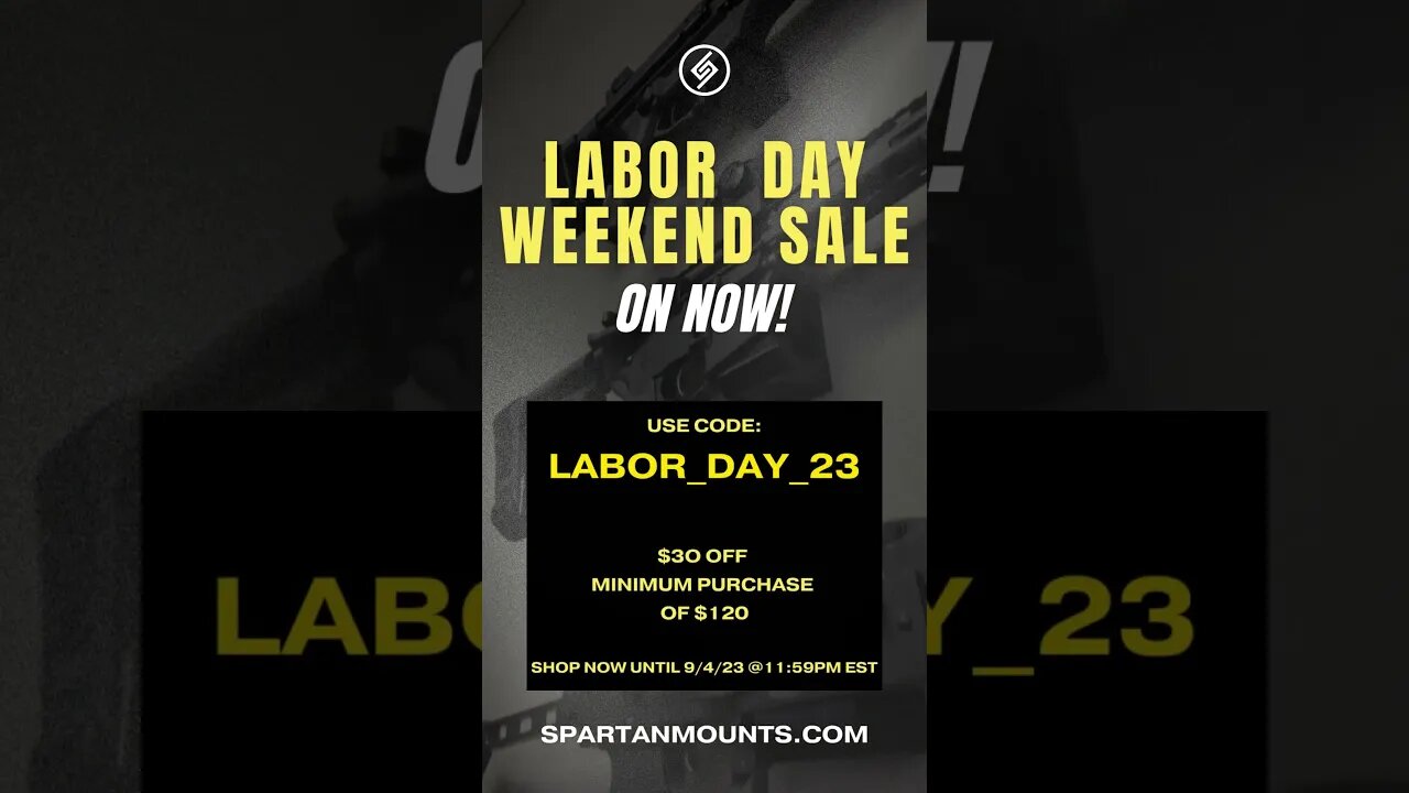 $30 OFF MINIMUM PURCHASE OF $120 #laborday2023 #labordaysale #guns #ak47 #ar15 #mancave #50cal #army