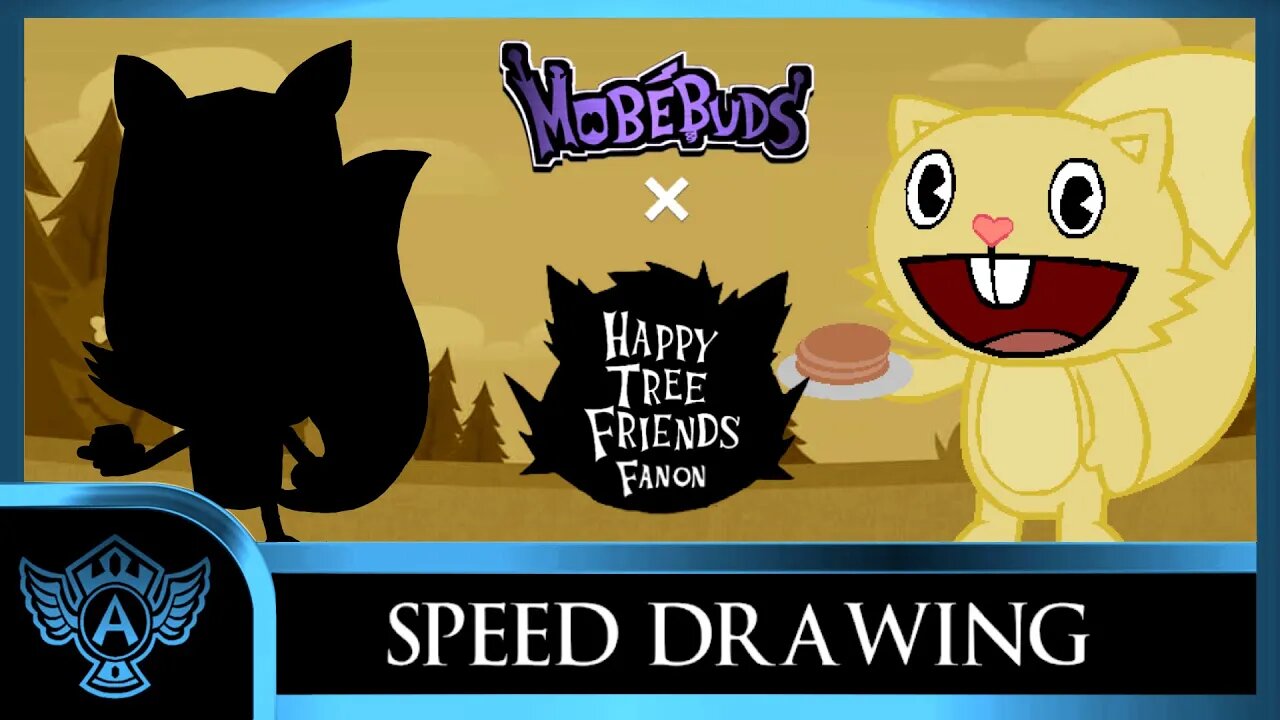 Speed Drawing: Happy Tree Friends Fanon - Buttery | Mobebuds Style