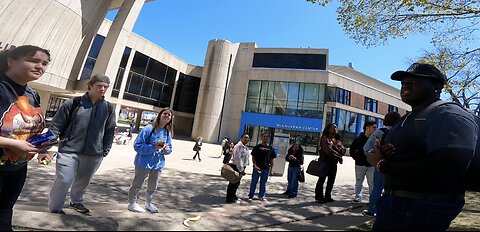 UMass Lowell: Encouraging The Discouraged, Banana Dressed Student Mocks & Speaks Perversion, Helps Me Draw A Crowd Of 30 Students, Lesbians Under Conviction, Brand New Christian Student Emboldened To Preach & Helps Me Witness To His Peers