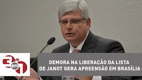 Demora na liberação da lista de Janot gera apreensão em Brasília