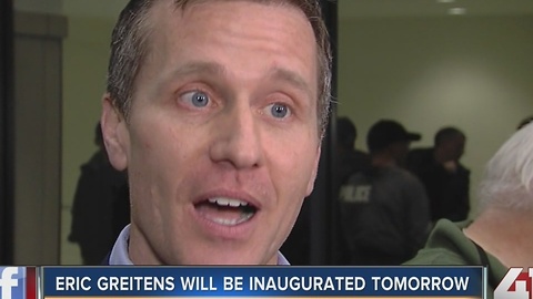 Eric Greitens will be inaugurated tomorrow