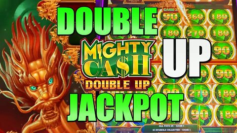 DOUBLE SCREEN JACKPOT On Mighty Cash Slot Machine!