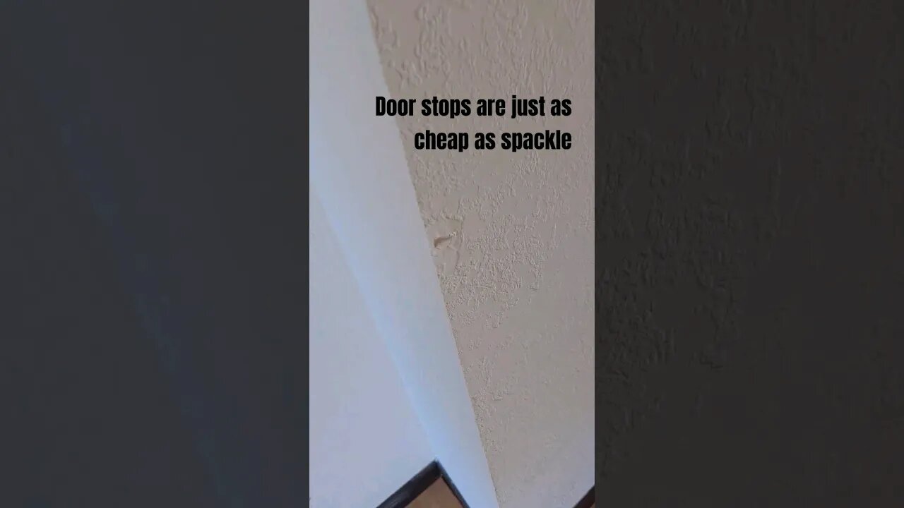 Door stops are just as cheap as drywall spackle