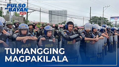 Mga pulis na lumusob sa KOJC compound sa Glory Mountain, walang mga name plate