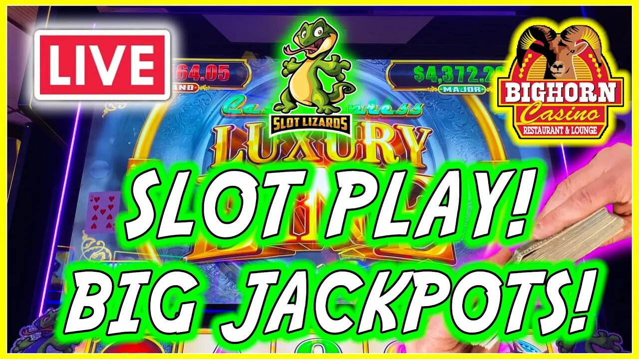 🔴 LIVE SLOT PLAY! SO MANY MASSIVE JACKPOTS TO HIT!!! LET'S GO AT THE BIGHORN!