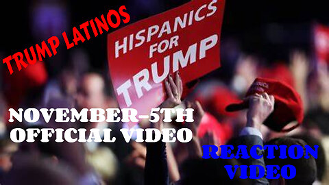 TRUMP LATINOS NEW SONG NOVEMBER 5TH OFFICIAL VIDEO REACTION VIDEO