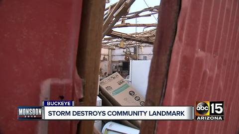 Storm destroys family business in Buckeye