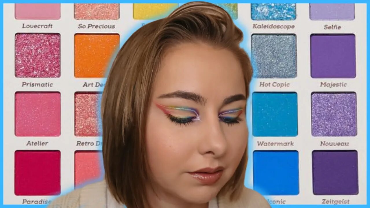 Rainbow Cut Crease COLOURPOP FADE INTO HUE PALETTE Personality | RAINBOW BUTTERFLY