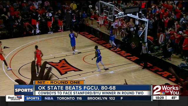 Oklahoma State takes down Florida Gulf Coast, 80-68 in NIT opener