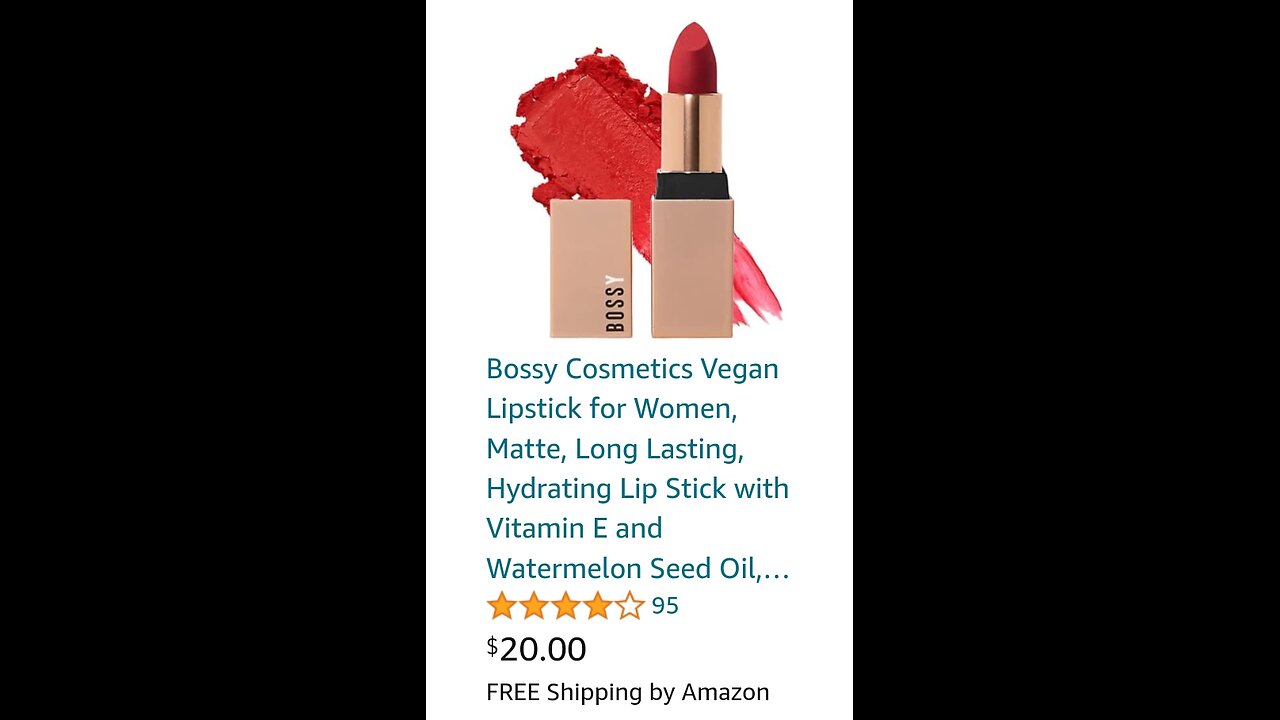 Bossy Cosmetics Vegan Lipstick for Women