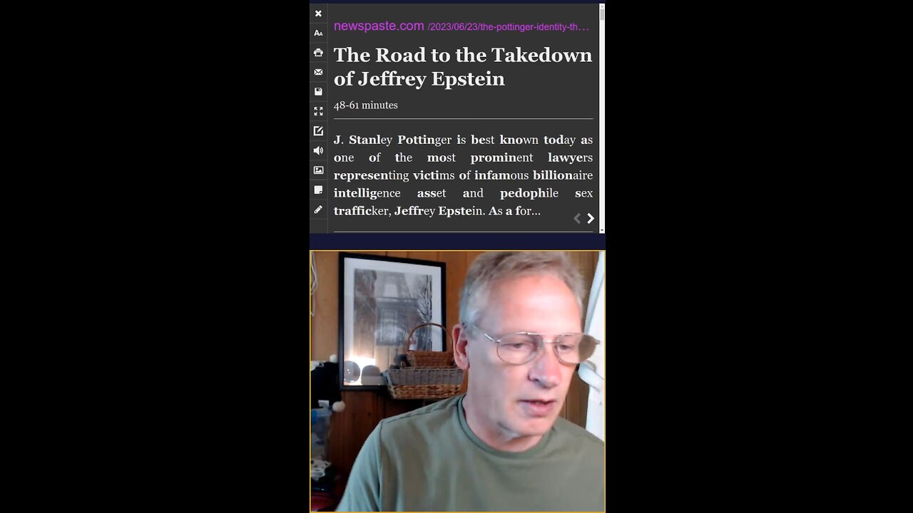 The Pottinger Identity: The Road to the Takedown of Jeffrey Epstein