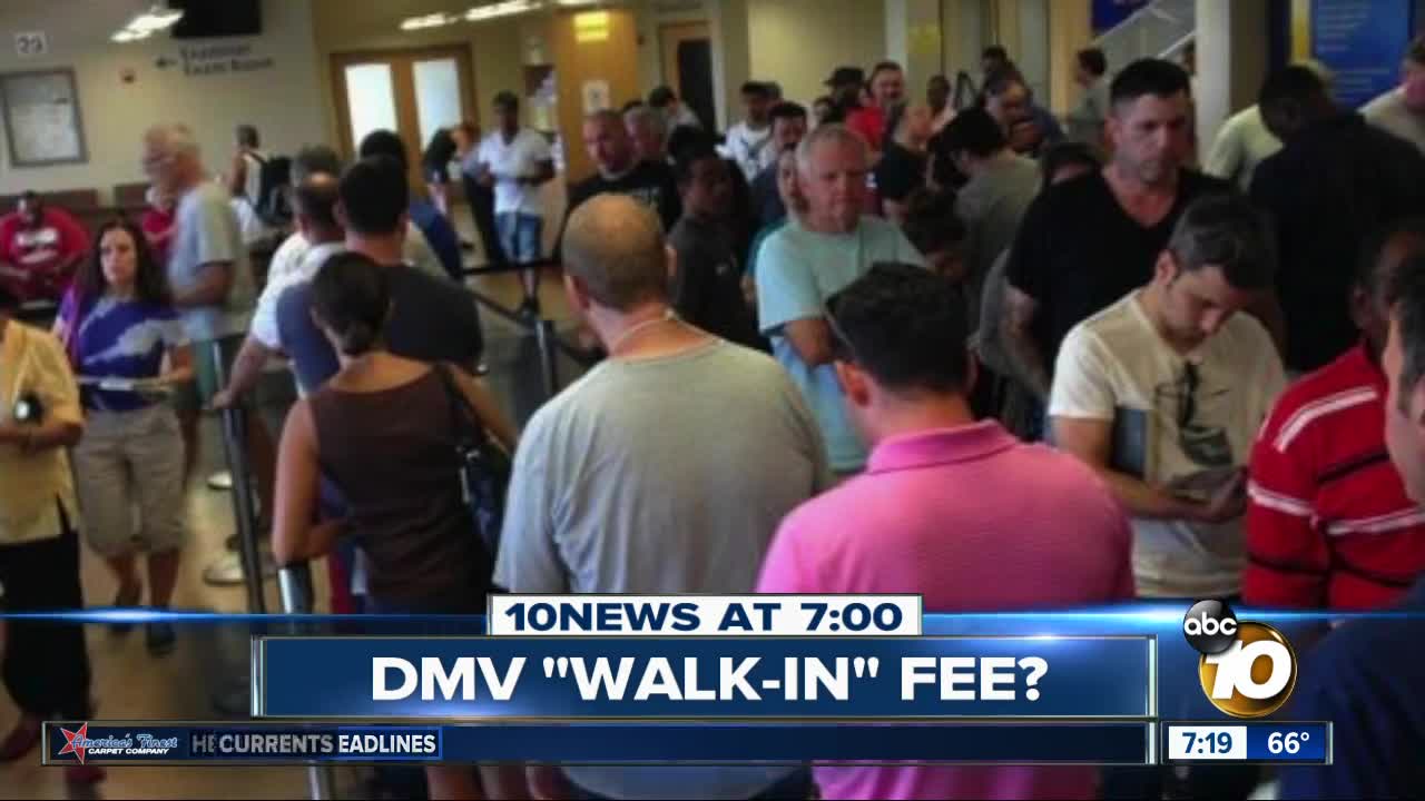 $15 fee for walking into the DMV?