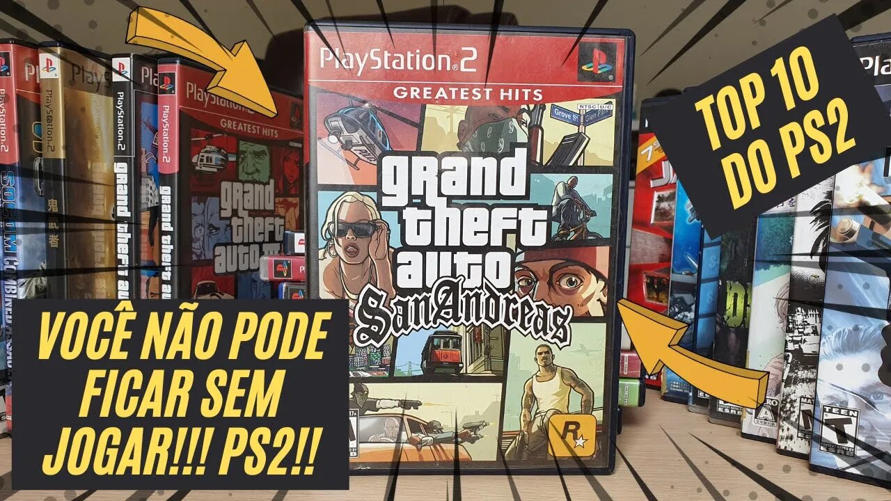 TOP 10 jogos de PLAYSTATION 2 para você JOGAR em 2023!!