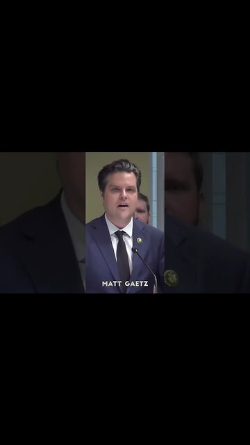 Matt Gaetz, To The Extent That There Is An Impact On Crime Rates In Major Cities
