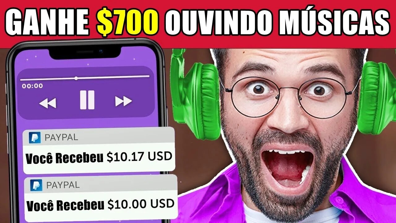 Ganhe $700,00 Apenas Ouvindo Música! (Ganhar Dinheiro Online)