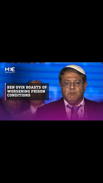 Ben Gvir boasts of worsening conditions for Palestinian prisoners|News Empire ✅